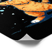 Funny Snowball Cat In Winter For Men Women Kids  Poster (Hoek)