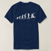 Funny Snowboard Evolution Snow Winter Vaction T-shirt (Design voorkant)