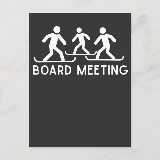 Funny Snowboard Quote Snowboarding Snow Sport Joke Briefkaart (Voorkant)