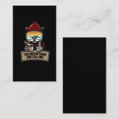 Funny Snowboard Ski Cat Snow Goggles Mountains Visitekaartje (Voorkant / Achterkant)