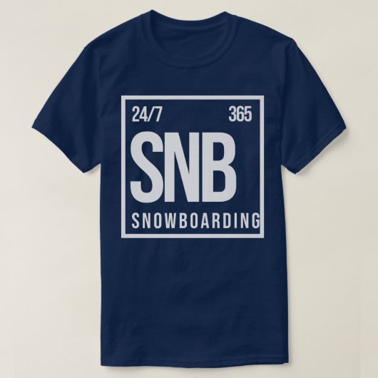Funny Snowboarder T-shirt (Design voorkant)