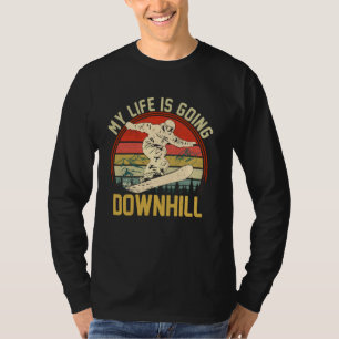 Funny Snowboarding Art voor mannen Snowboard Sno T-shirt