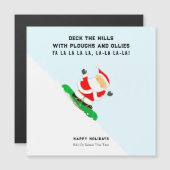 Funny Snowboarding Christmas Holiday Cards (Voorkant / Achterkant)