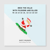Funny Snowboarding Christmas Holiday Cards (Voorkant)
