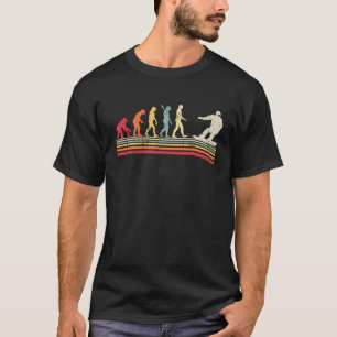 Funny Snowboarding Evolution of Man  Retro T-shirt
