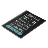 Funny Snowboarding Gifts For Him Snowboarder Humor Notitieboek (Linkerzijde)