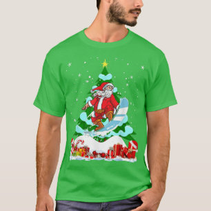 Funny Snowboarding Kerstmis T-shirt