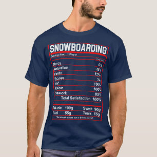 Funny Snowboarding Nutrives Winter Sports T-shirt