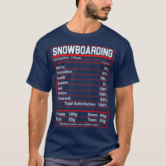Funny Snowboarding Nutrives Winter Sports T-shirt