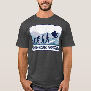 Funny snowboarding Snowboardevolutie spo T-shirt