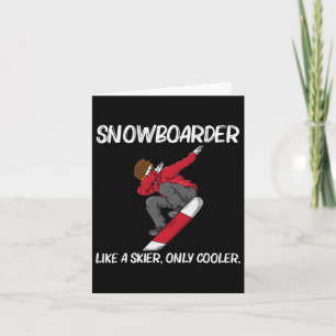 Funny Snowboarding voor mannen Skier Snowboard S Kaart