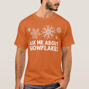 Funny Snowflake Art voor mannen Vrouwen in de wint T-shirt