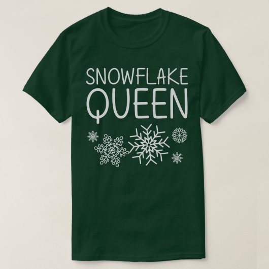 Funny Snowflake Art voor vrouwen: ijswinter T-shirt (Design voorkant)