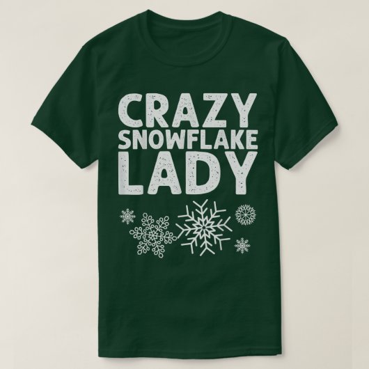 Funny Snowflake Art voor vrouwen: ijswinter T-shirt (Design voorkant)