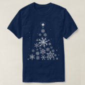 Funny Snowflake Lover kerstboom T-shirt (Design voorkant)
