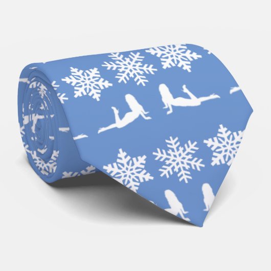 Funny Snowflakes and Ho's Neck Tie Stropdas (Opgerold)