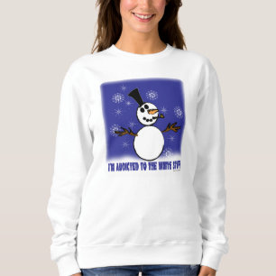 Funny Snowman Addiction Long-Shirt Trui