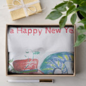 FUNNY SNOWMAN EN PENGUIN WINTER SERENADE TISSUEPAPIER (Geschenk)