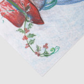 FUNNY SNOWMAN EN PENGUIN WINTER SERENADE TISSUEPAPIER (Detail)