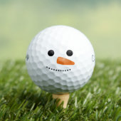 Funny Snowman Face Golfer Gift Golfballen (Insitu Shirt)