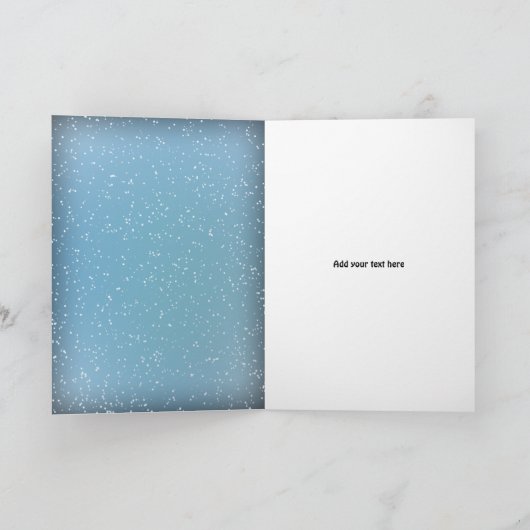 Funny Snowman Feestdagen Kaart (Binnen)