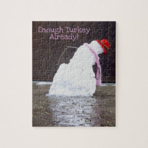 Funny Snowman genoeg Turkije Legpuzzel