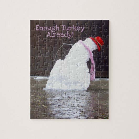 Funny Snowman genoeg Turkije Legpuzzel (Verticaal)