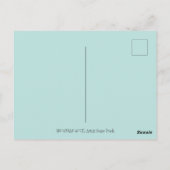 FUNNY SNOWMAN HOTEL, NOORDELIJKE LICHTEN EN PENGUI BRIEFKAART (Achterkant)