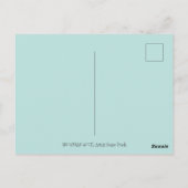 FUNNY SNOWMAN HOTEL, NOORDELIJKE LICHTEN EN PENGUI BRIEFKAART (Achterkant)