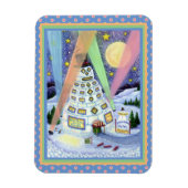 FUNNY SNOWMAN HOTEL, NOORDELIJKE LICHTEN EN PENGUI MAGNEET (Verticaal)