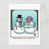 Funny Snowman Humor Holiday Briefkaart (Voorkant)