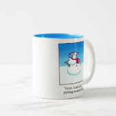 Funny Snowman Humor Mok Gift (Voorkant rechts)