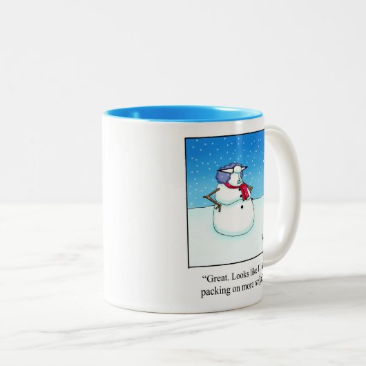 Funny Snowman Humor Mok Gift (Voorkant rechts)