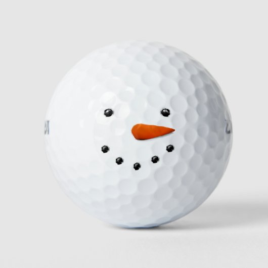 Funny Snowman-kerststinkster Golfballen (Voorkant)