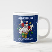 Funny Snowman Maximum Christmas Surprise Cartoon Grote Koffiekop (Rechts)