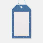 Funny Snowman Merry Christmas Surprise Cartoon Cadeaulabel (Achterkant)