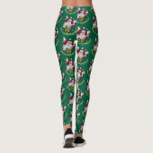 Funny Snowman Merry Christmas Surprise Cartoon Leggings (Achterkant)