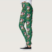 Funny Snowman Merry Christmas Surprise Cartoon Leggings (Links)