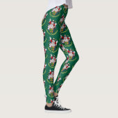 Funny Snowman Merry Christmas Surprise Cartoon Leggings (Rechts)