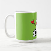 Funny Snowman met Voetbal Koffiemok (Links)