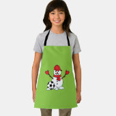 Funny Snowman met Voetbal Schort (Insitu)