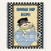 Funny snowman soup kerstrecept boek (Voorkant)