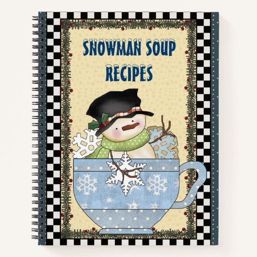 Funny snowman soup kerstrecept boek (Voorkant)