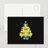 Funny Snowman Tennis - kerstboomversiering Briefkaart (Voorkant / Achterkant)