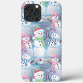 Funny Snowmen-kerstboom - strijklantaarn Case-Mate iPhone Case (Achterkant)