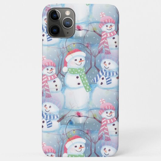 Funny Snowmen-kerstboom - strijklantaarn Case-Mate iPhone Case (Achterkant)