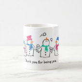 Funny Snowmen Koffiemok (Center)
