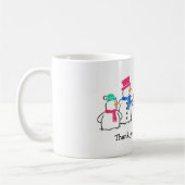 Funny Snowmen Koffiemok (Links)