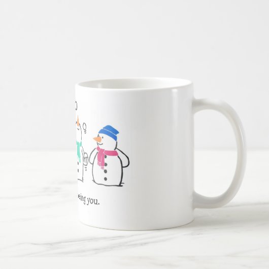 Funny Snowmen Koffiemok (Rechts)