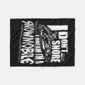 Funny Snowmobile Dream Snowmobile Driving  Fleece Deken (Voorkant (Horizontaal))